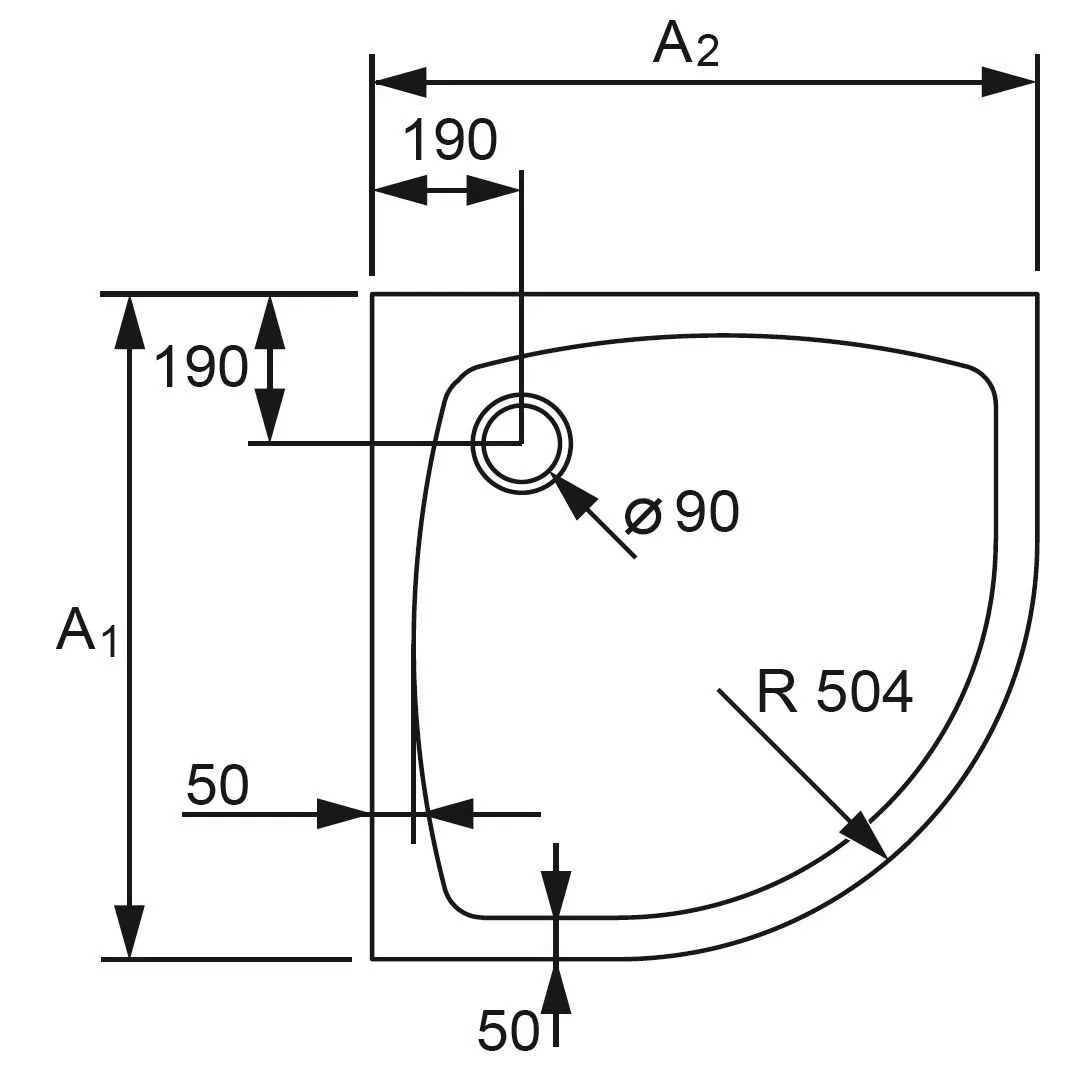 Піддон Huppe Streamline 250201.055