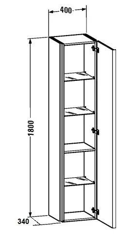 Пенал Duravit Darling New