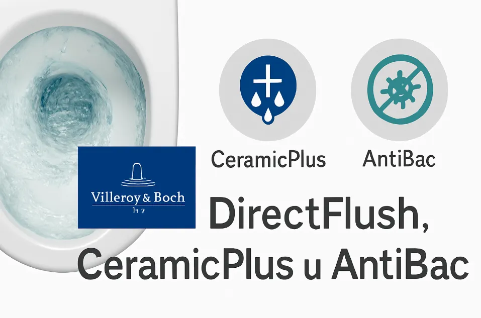 Технології гігієни Villeroy & Boch: DirectFlush, CeramicPlus та AntiBac
