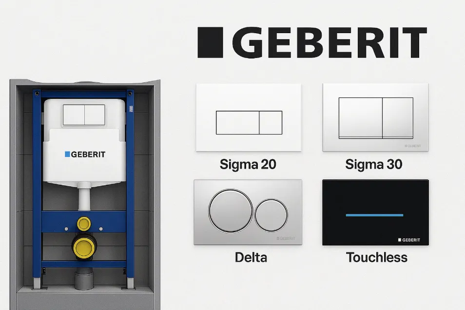 Как выбрать клавишу смыва Geberit — на что обратить внимание