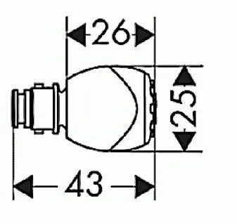 Боковая форсунка Hansgrohe 28408000